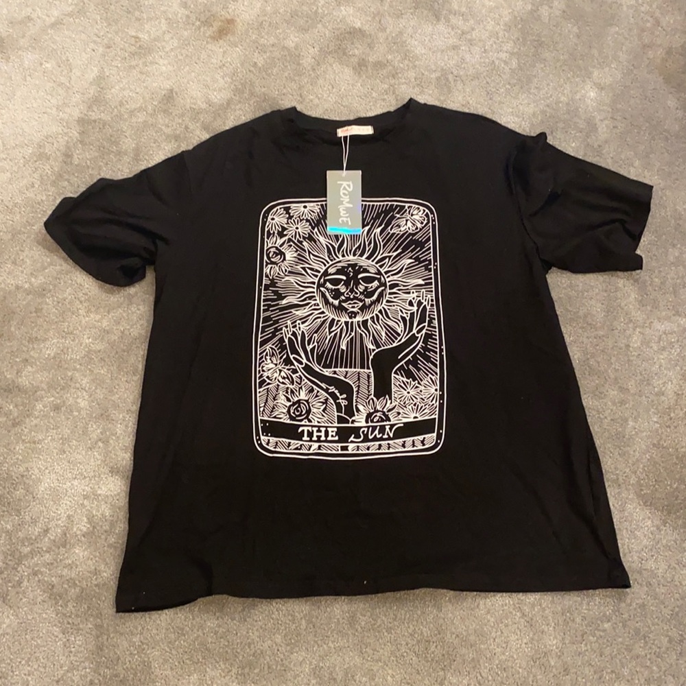 Sun graphic oversized tee